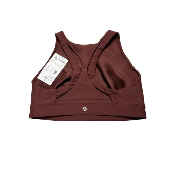 NWT Athleta Flex Spacer Sports Bra D-DD Maroon-sz Medium - Picture 2 of 5